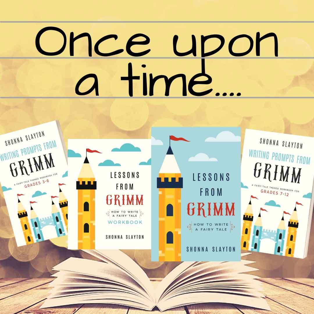 Once upon a time...the four types of Lessons  from Grimm book covers